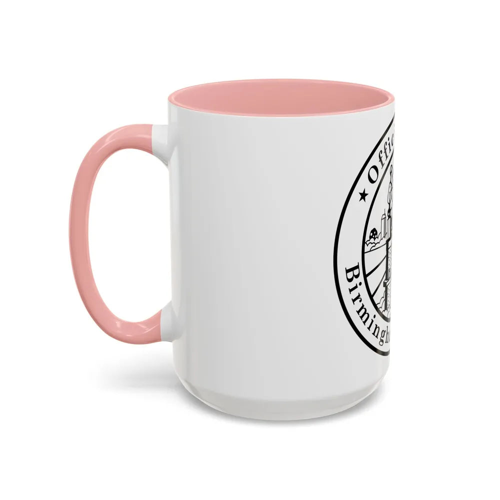 Seal of Birmingham Alabama - Accent Coffee Mug-Go Mug Yourself