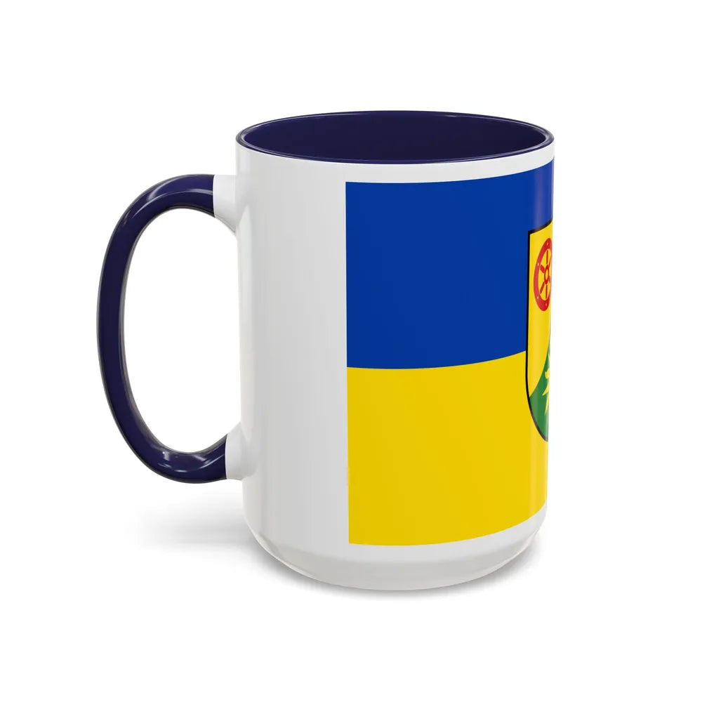 Flag of Donnersbergkreis Germany - Accent Coffee Mug-Go Mug Yourself