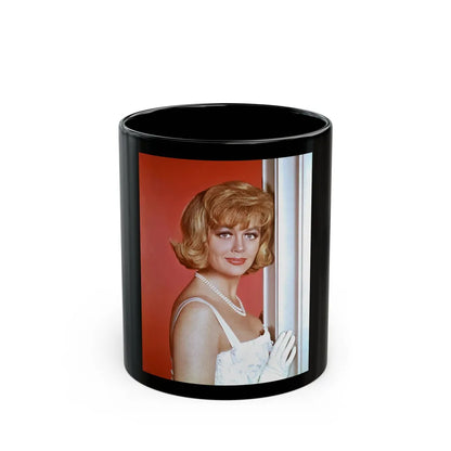 Dorothy Malone #91 (Vintage Female Icon) Black Coffee Mug-11oz-Go Mug Yourself