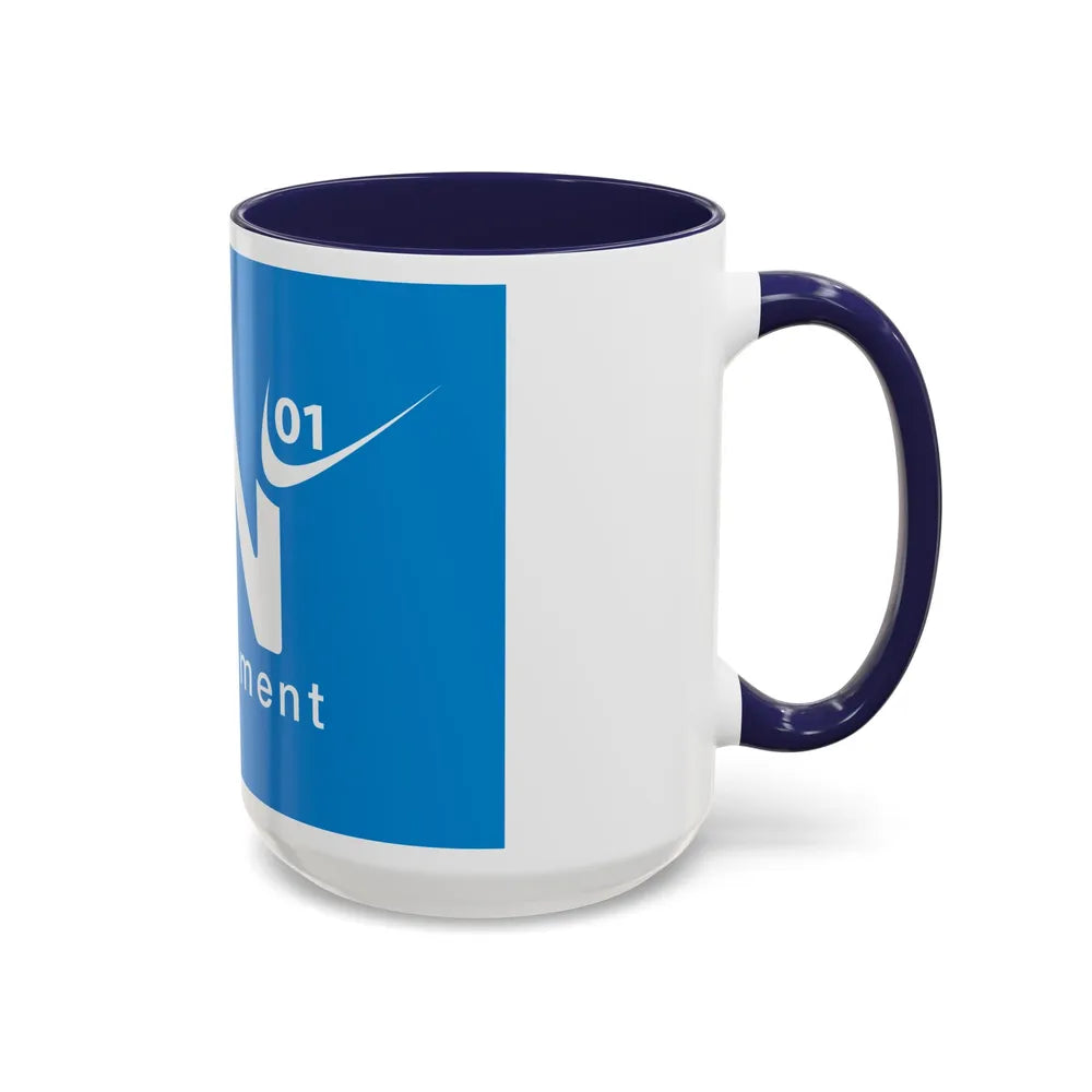 Flag of Ain France - Accent Coffee Mug-Go Mug Yourself