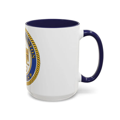 Seal of Houston Texas - Accent Coffee Mug-Go Mug Yourself