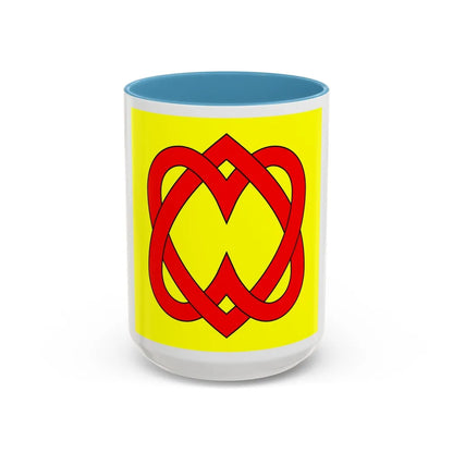 Flag of Blonay Switzerland - Accent Coffee Mug-15oz-Light Blue-Go Mug Yourself