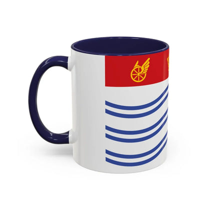 Flag of Barrie Canada - Accent Coffee Mug-Go Mug Yourself