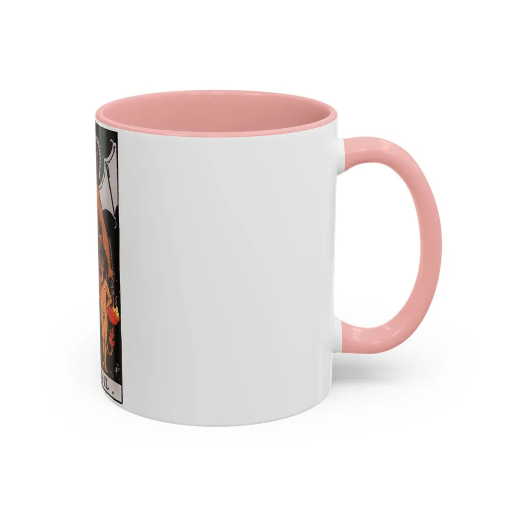 The Devil (Tarot Card) Accent Coffee Mug-Go Mug Yourself