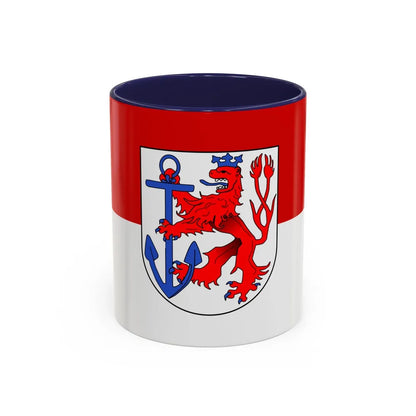 Flag of Duesseldorf Germany - Accent Coffee Mug-11oz-Navy-Go Mug Yourself