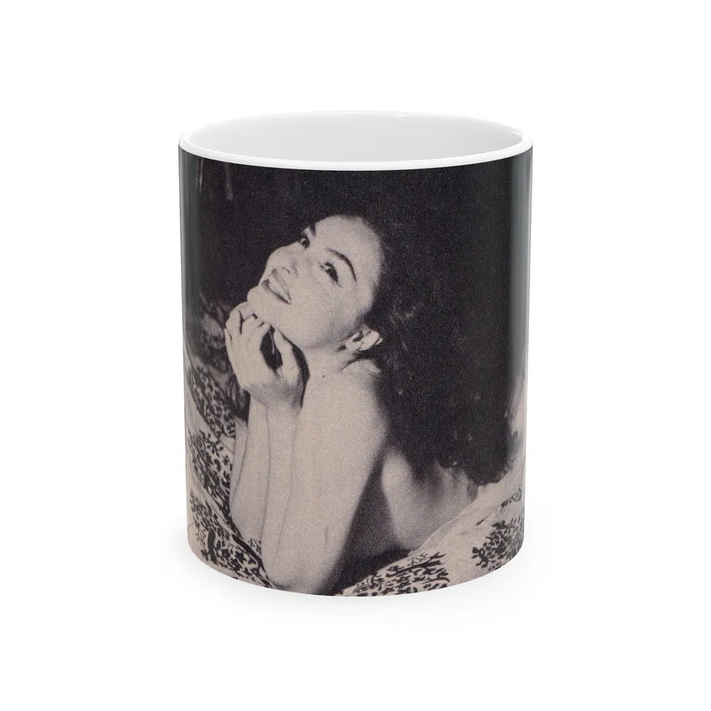 Julie Newmar #377 (Vintage Female Icon) White Coffee Mug-11oz-Go Mug Yourself