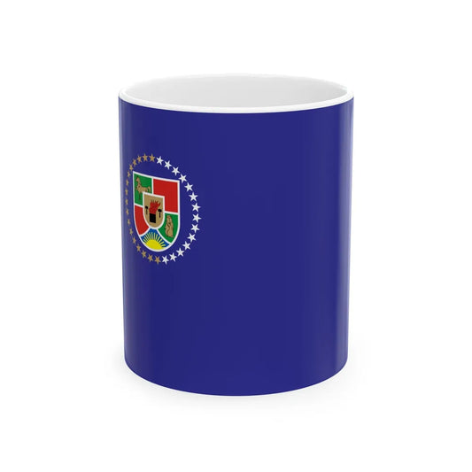 Flag of Luhansk Oblast Ukraine - White Coffee Mug-11oz-Go Mug Yourself