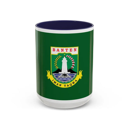 Flag of Banten Indonesia - Accent Coffee Mug-15oz-Navy-Go Mug Yourself