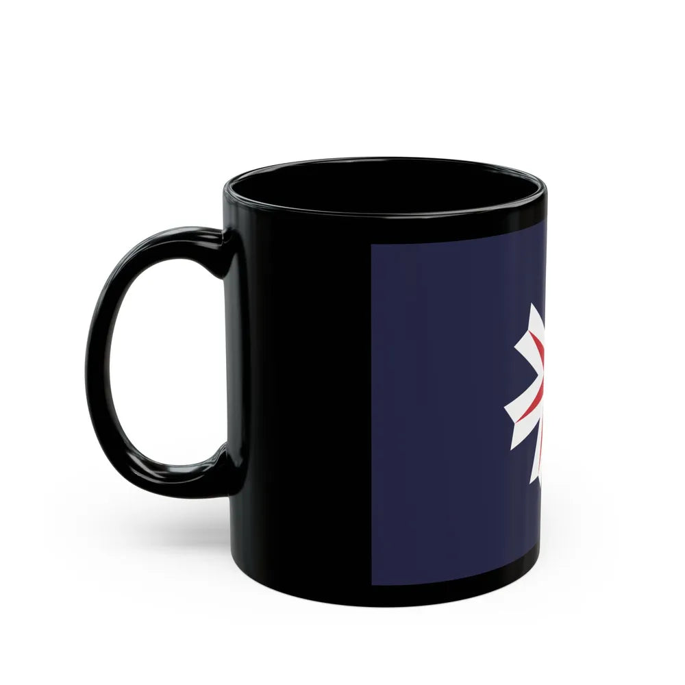 Flag of Hokkaido Prefecture Japan - Black Coffee Mug-Go Mug Yourself