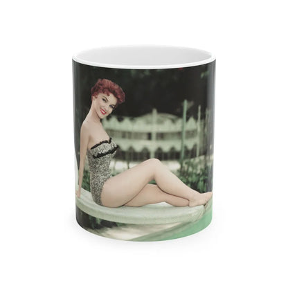 Debra Paget #370 2 (Vintage Female Icon) White Coffee Mug-11oz-Go Mug Yourself