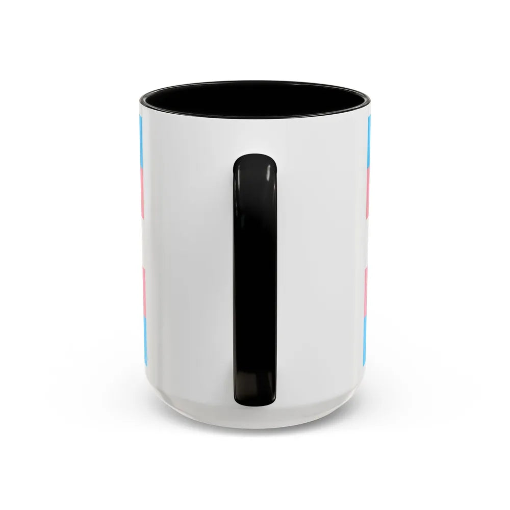 Transgender Pride Flag - Accent Coffee Mug-Go Mug Yourself