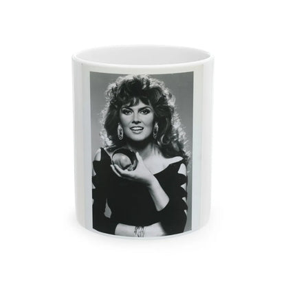 Caroline Munro #311 (Vintage Female Icon) White Coffee Mug-11oz-Go Mug Yourself