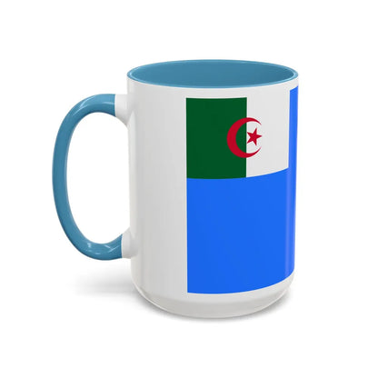 Naval Jack of Algeria - Accent Coffee Mug-Go Mug Yourself