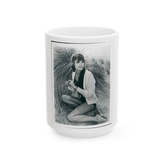 Katharine Ross #97 (Vintage Female Icon) White Coffee Mug-15oz-Go Mug Yourself