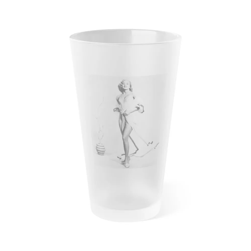 Leslie Parrish #202 (Vintage Female Icon) Frosted Pint 16oz-16oz-Frosted-Go Mug Yourself