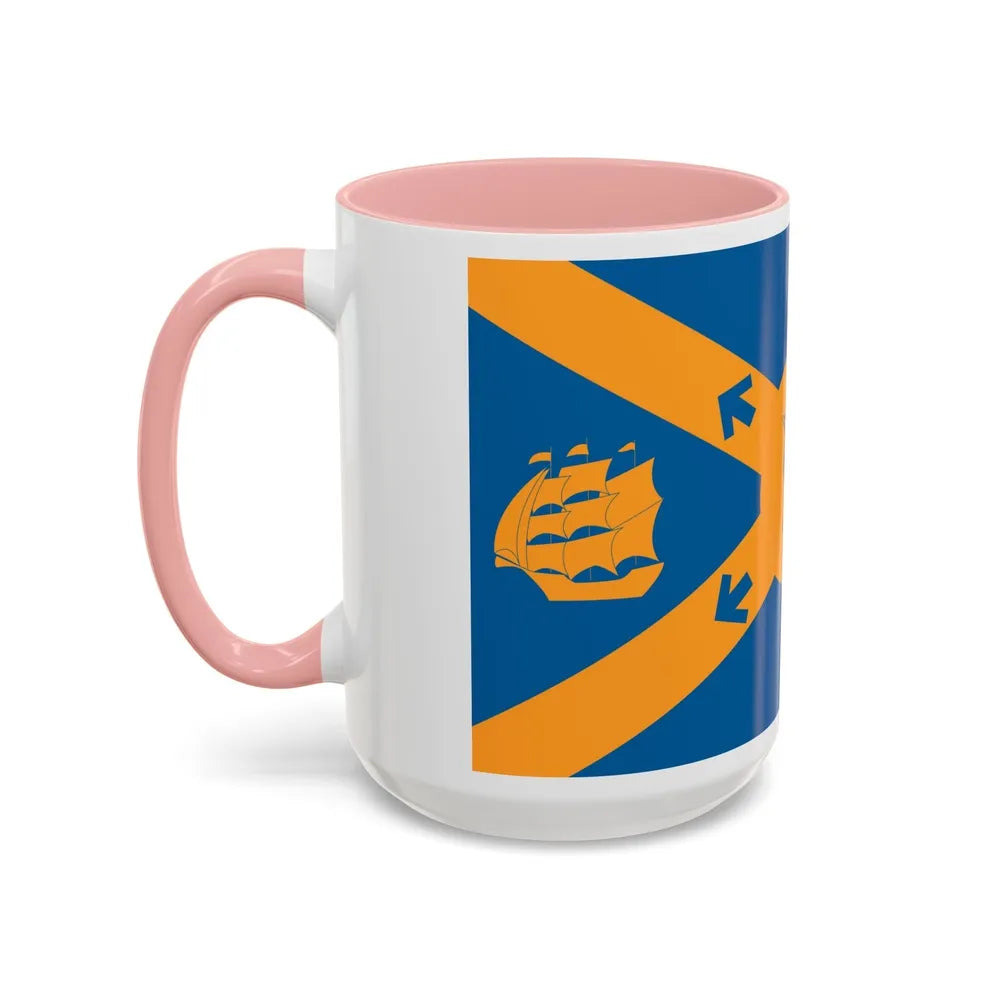 Flag of Halifax Canada - Accent Coffee Mug-Go Mug Yourself