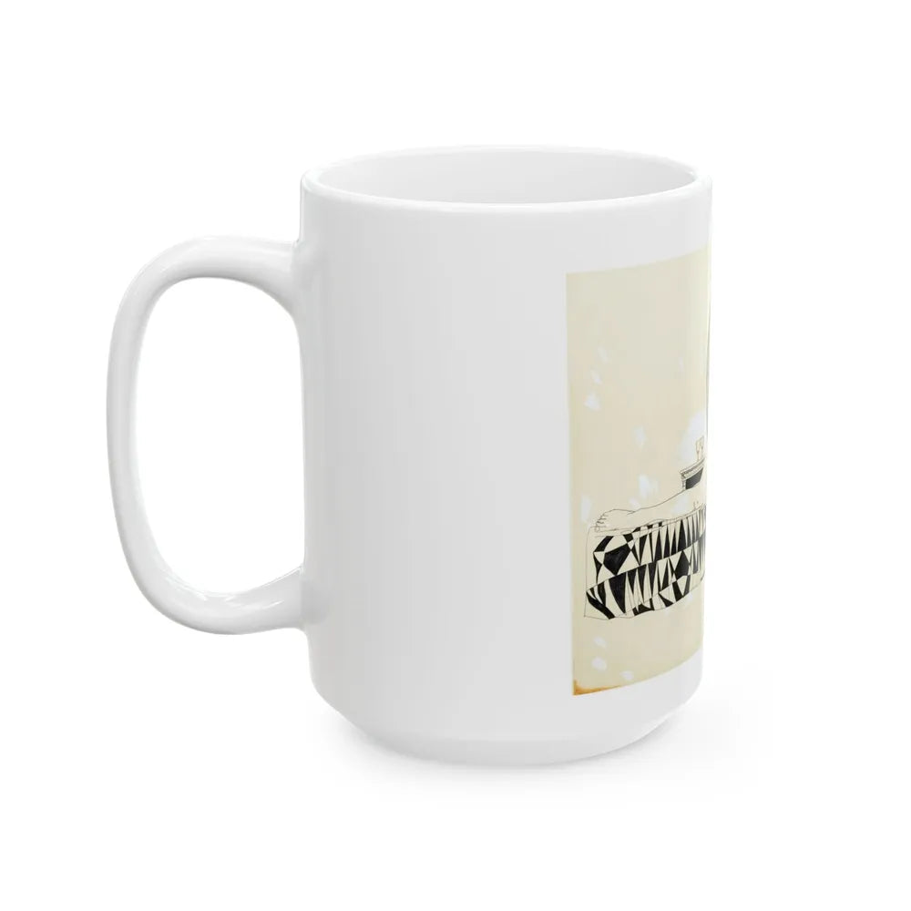 Cosmopolitan Illustration (2) - White Coffee Mug-Go Mug Yourself