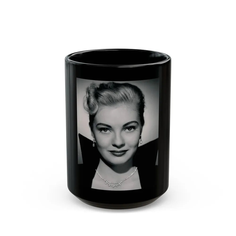 Lori Nelson #39 1 (Vintage Female Icon) Black Coffee Mug-15oz-Go Mug Yourself