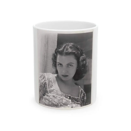 Faith Domergue #100 (Vintage Female Icon) White Coffee Mug-11oz-Go Mug Yourself