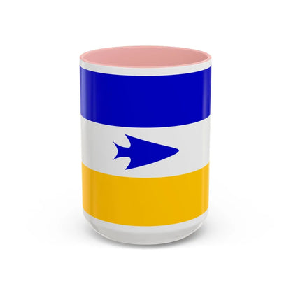 Flag of Mapuche - Accent Coffee Mug-15oz-Pink-Go Mug Yourself