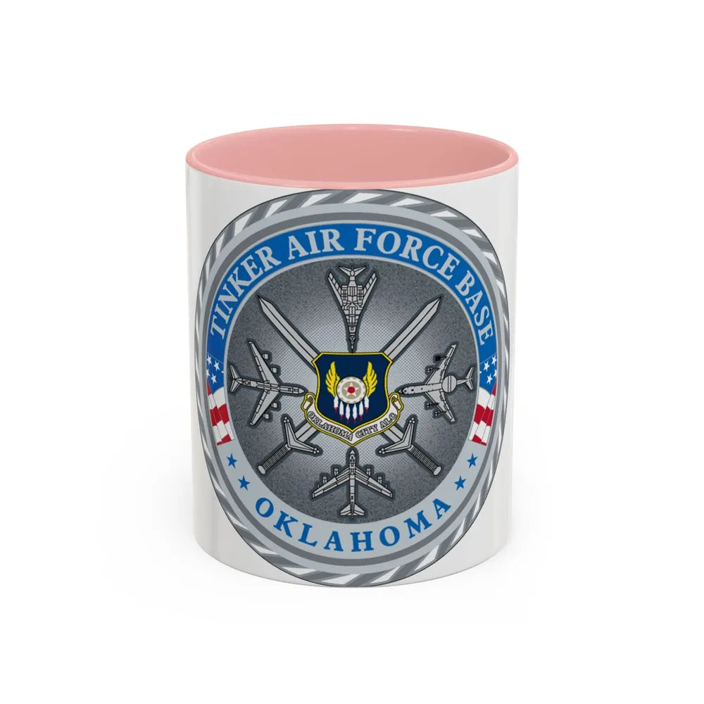 Tinker AF Base (U.S. Air Force) Accent Coffee Mug-Go Mug Yourself