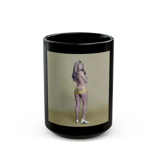 Julie Ege #232 (Vintage Female Icon) Black Coffee Mug-15oz-Go Mug Yourself