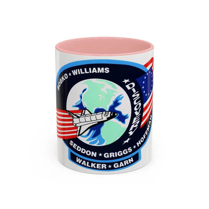 STS 51 d (NASA) Accent Coffee Mug-11oz-Pink-Go Mug Yourself