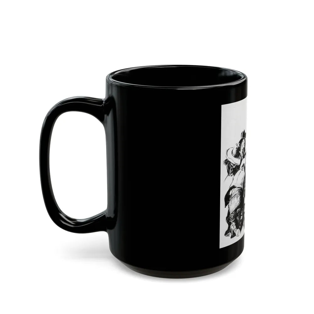 Comanche Kid, Adventure Magazine, 1937 - Black Coffee Mug-Go Mug Yourself