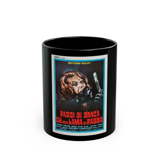 DEATH CARRIES A CANE (ITALIAN) 1973 Movie Poster - Black Coffee Mug-11oz-Go Mug Yourself