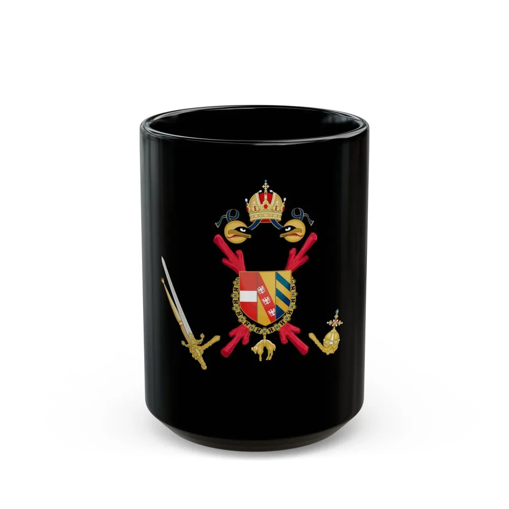 Coat of arms of the Austrian Netherlands - Black Coffee Mug-15oz-Go Mug Yourself