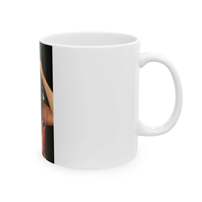 Linda Blair #107 (Vintage Female Icon) White Coffee Mug-Go Mug Yourself