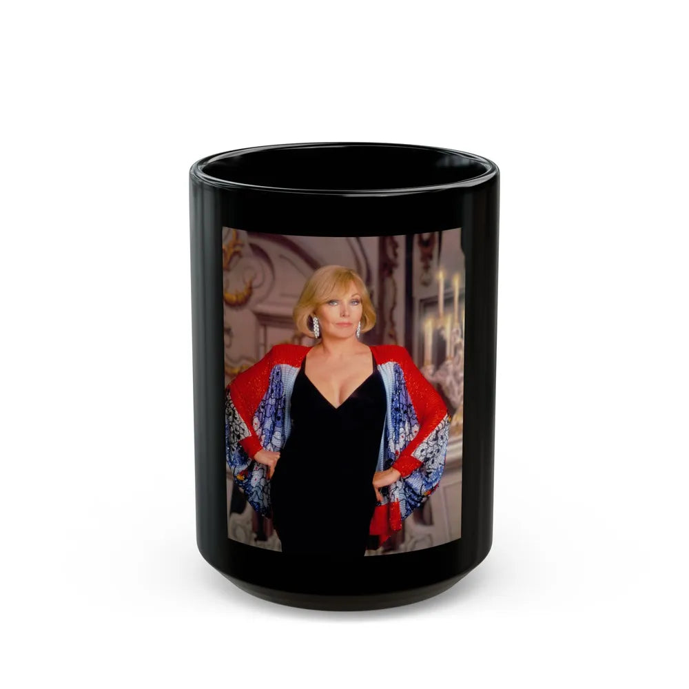 Kim Novak #324 (Vintage Female Icon) Black Coffee Mug-15oz-Go Mug Yourself