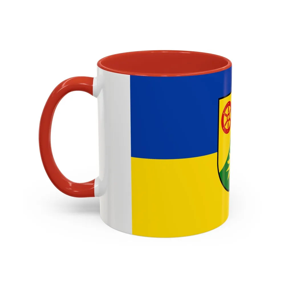 Flag of Donnersbergkreis Germany - Accent Coffee Mug-Go Mug Yourself