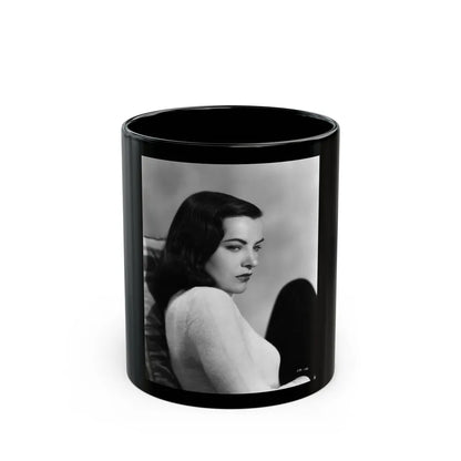 Ella Raines #169 (Vintage Female Icon) Black Coffee Mug-11oz-Go Mug Yourself