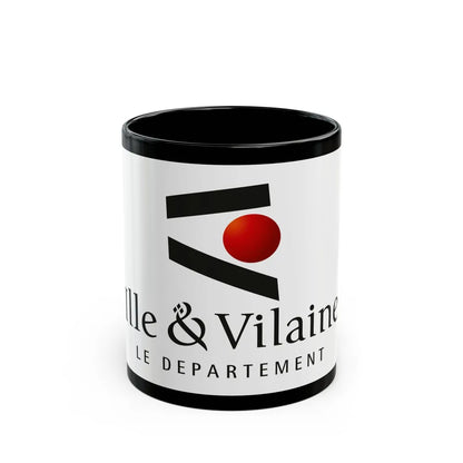 Flag of Ille et Vilaine France - Black Coffee Mug-11oz-Go Mug Yourself