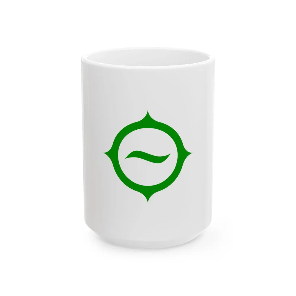 Flag of Hino Tokyo Japan - White Coffee Mug-15oz-Go Mug Yourself