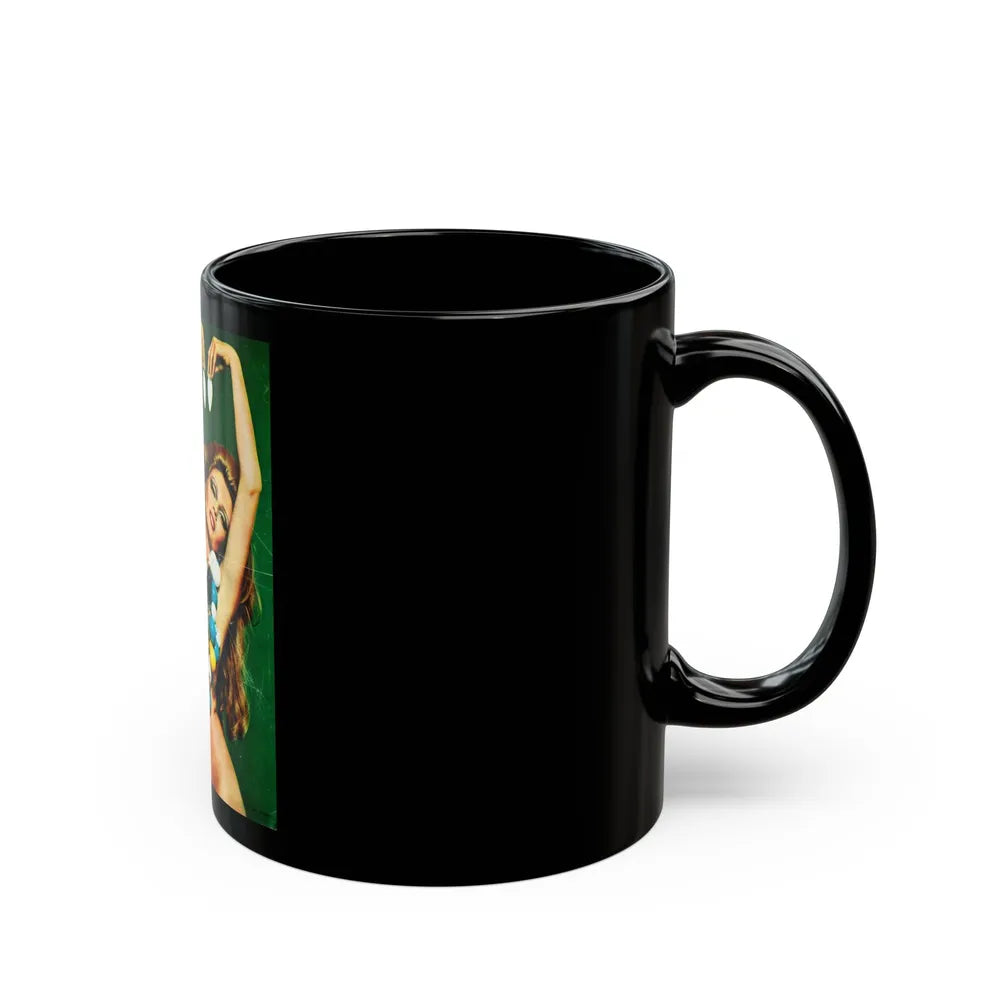 Pamela Tiffin #183 - Mag. Page (Vintage Female Icon) Black Coffee Mug-Go Mug Yourself