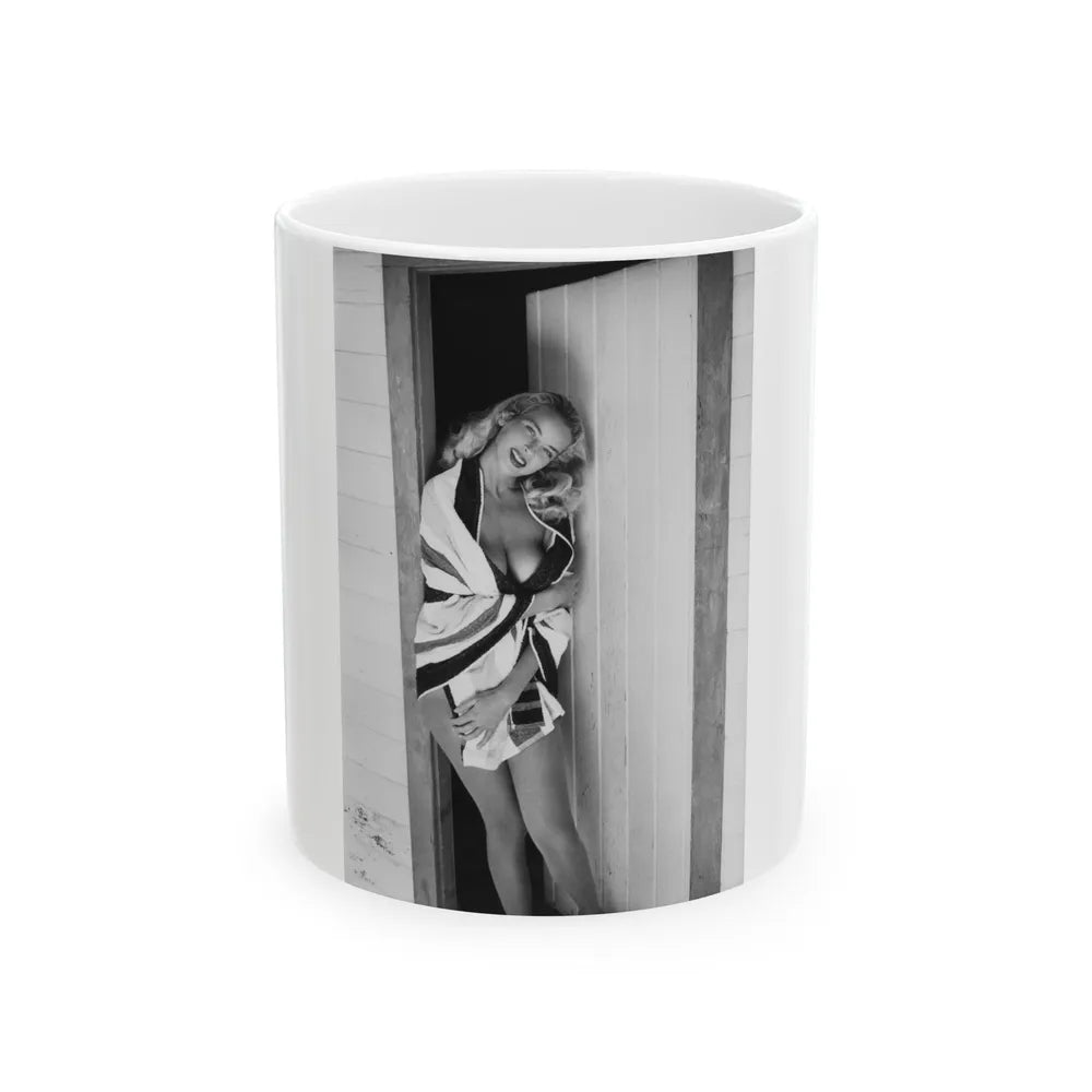 Eve Meyer #32 (Vintage Female Icon) White Coffee Mug-11oz-Go Mug Yourself