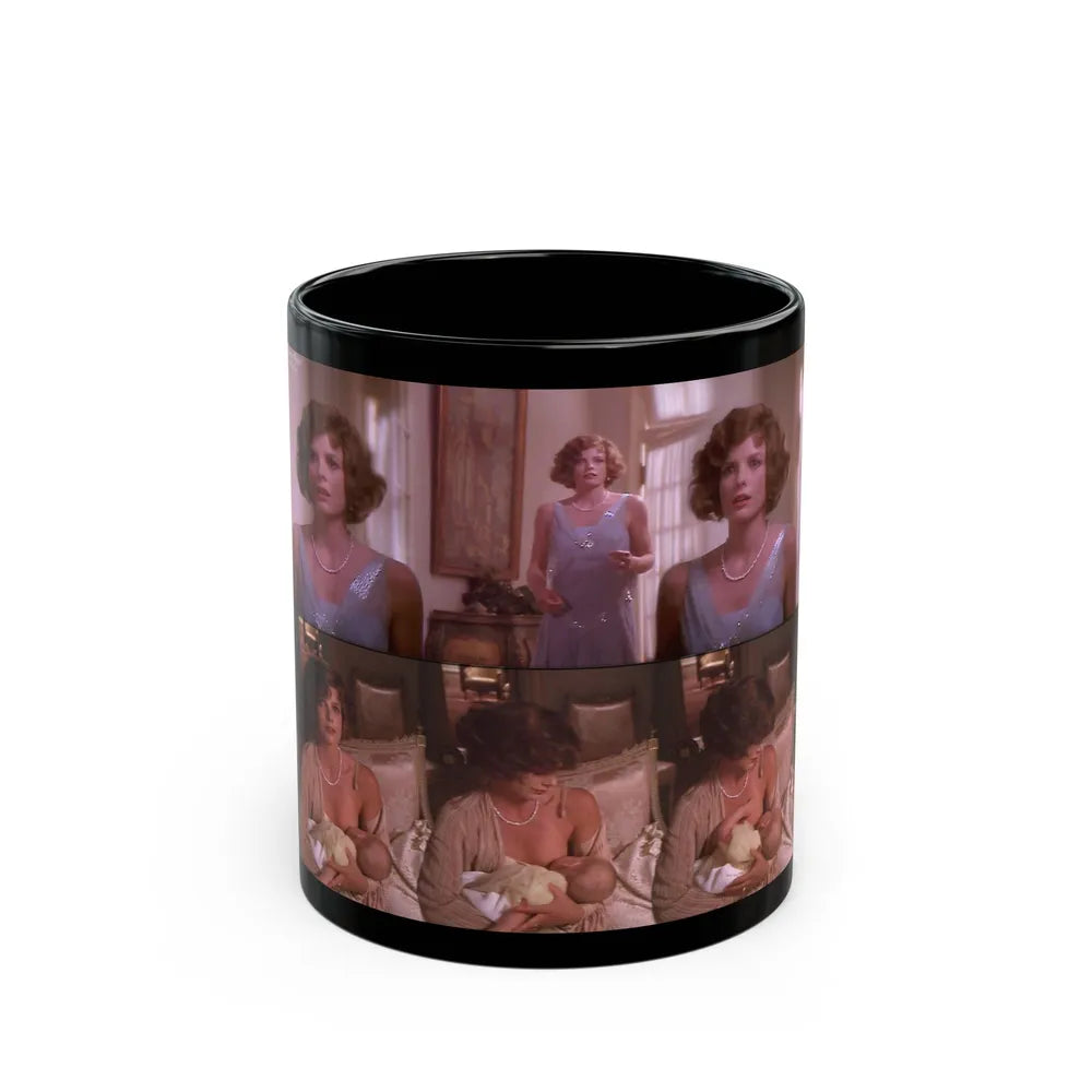 Katharine Ross #28 - (Vintage Female Icon) Black Coffee Mug-11oz-Go Mug Yourself