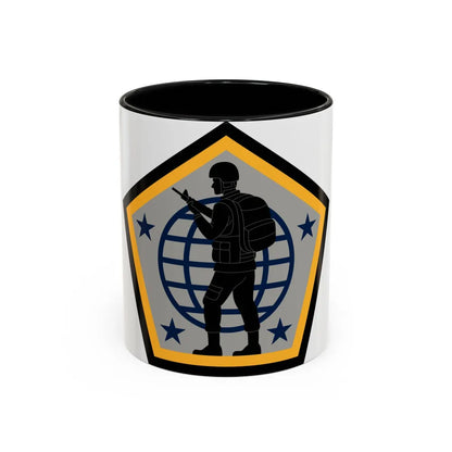 Human Resources Command (U.S. Army) Accent Coffee Mug-11oz-Black-Go Mug Yourself