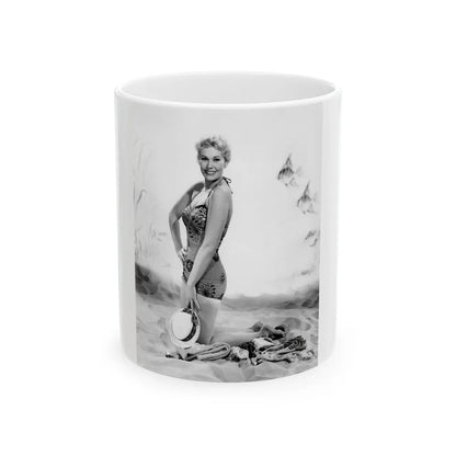 Kim Novak #224 (Vintage Female Icon) White Coffee Mug-11oz-Go Mug Yourself