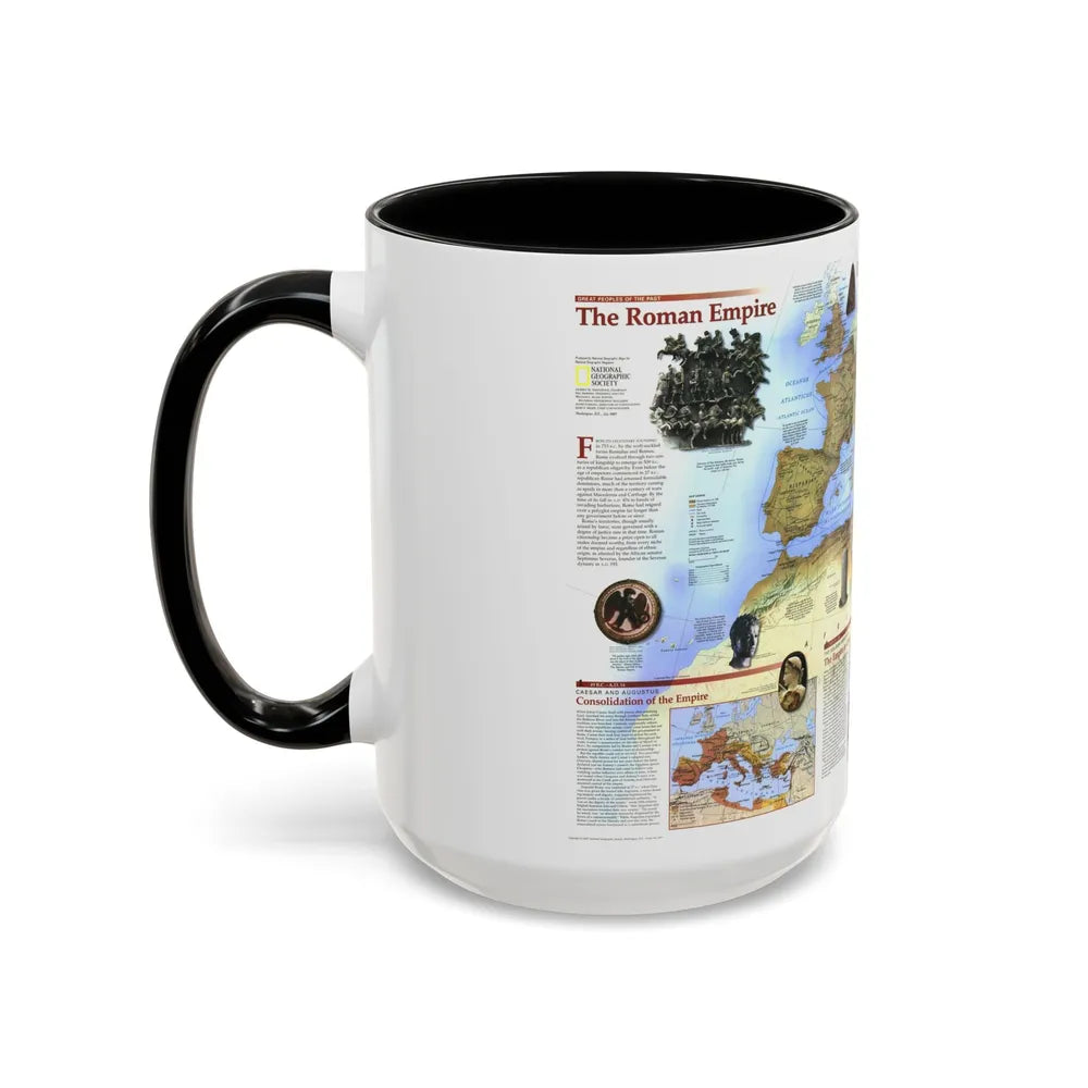 Roman Empire (1997) (Map) Accent Coffee Mug-Go Mug Yourself