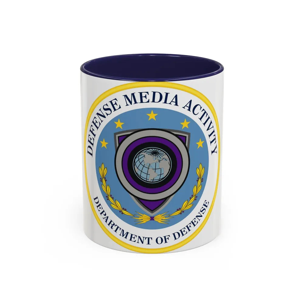 Defense Media Activity (U.S. Army) Accent Coffee Mug-11oz-Navy-Go Mug Yourself