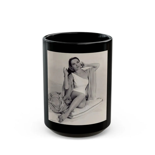 Debra Paget #67 1 (Vintage Female Icon) Black Coffee Mug-15oz-Go Mug Yourself