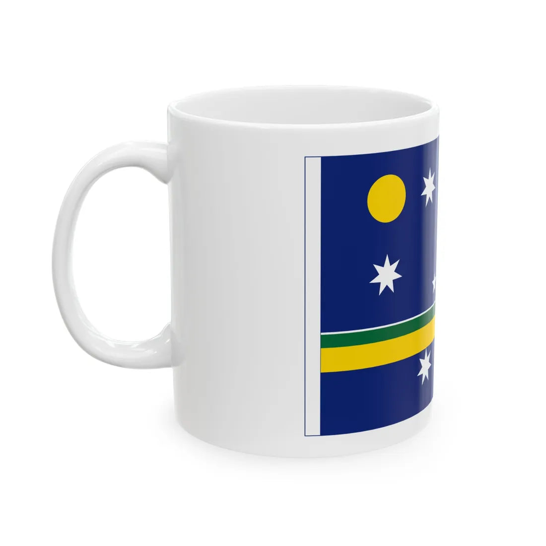 7gs with White Federation Star (Australia) White Coffee Mug - Go Mug Yourself