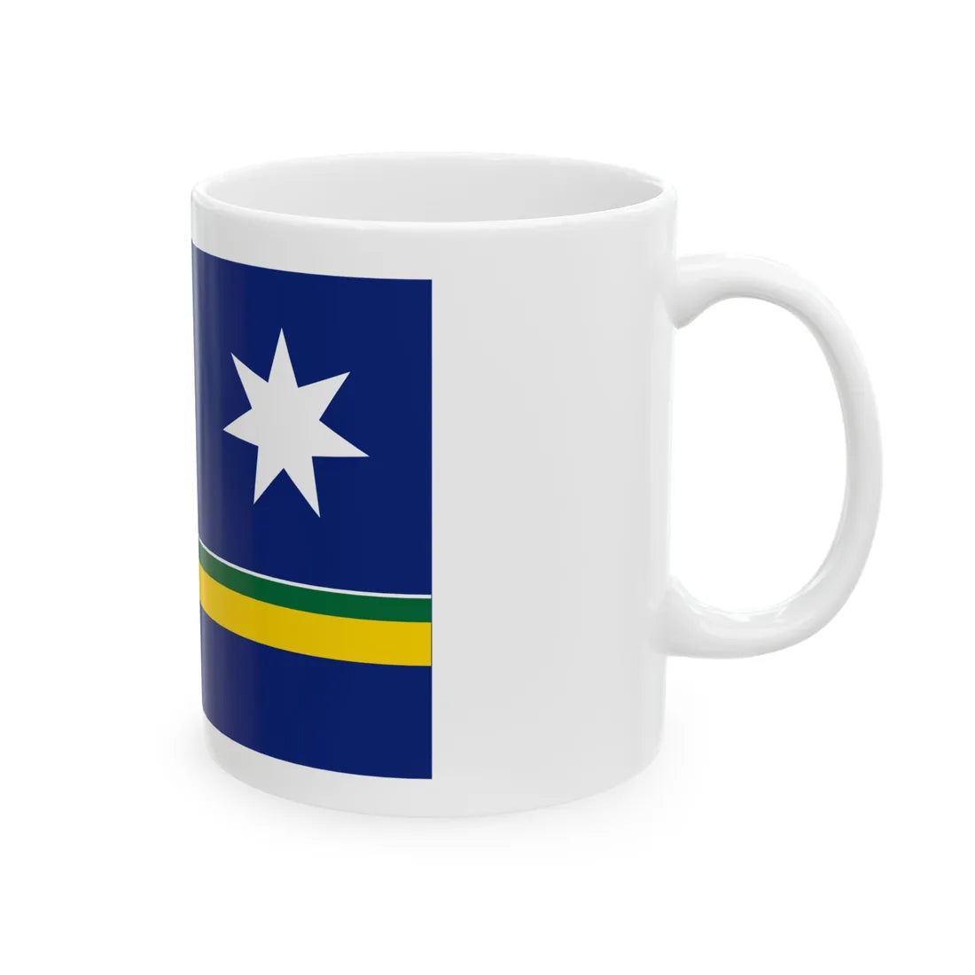 7gs with White Federation Star (Australia) White Coffee Mug - Go Mug Yourself