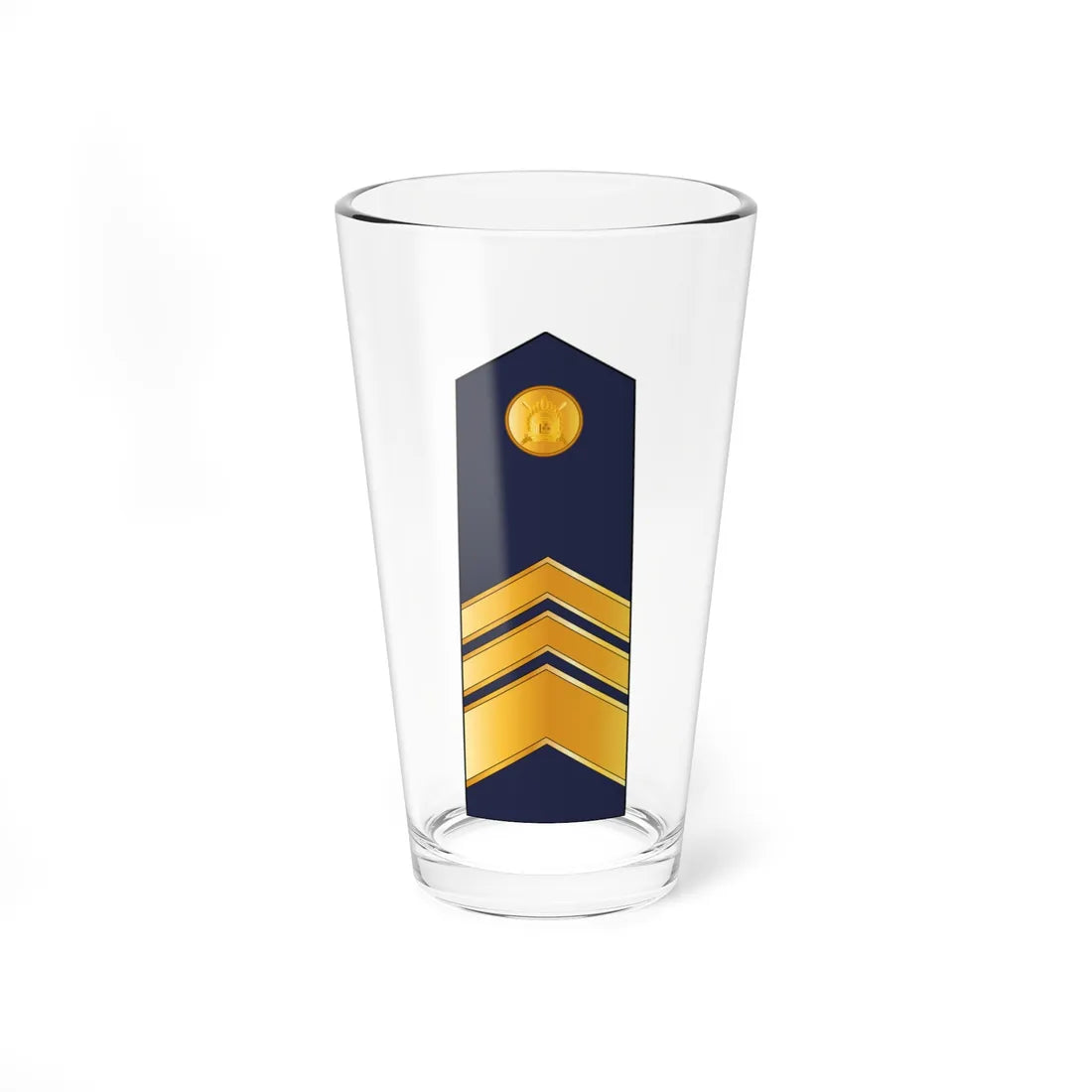 7.LVAF MSG (Latvia) (Military Rank) Pint Glass 16oz 16oz - Go Mug Yourself