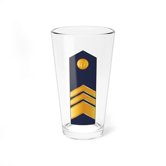 7.LVAF MSG (Latvia) (Military Rank) Pint Glass 16oz 16oz - Go Mug Yourself