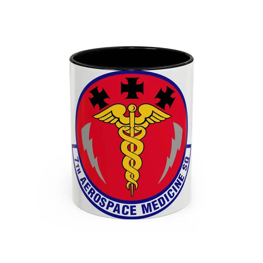 7th Aerospace Medicine Squadron (U.S. Air Force) Accent Coffee Mug 11oz Black - Go Mug Yourself