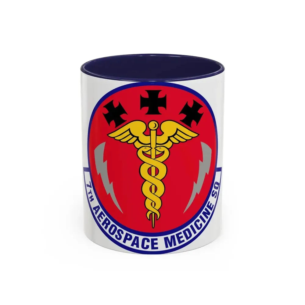 7th Aerospace Medicine Squadron (U.S. Air Force) Accent Coffee Mug 11oz Navy - Go Mug Yourself